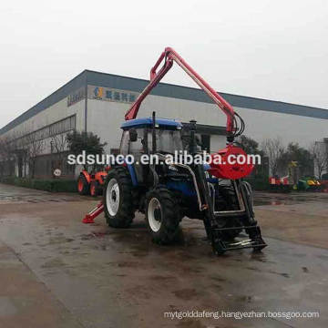 Wood Crane for ATV,tractor implement log trailer with crane